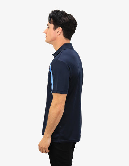 Be Seen Adults Polo Shirt With Contrast Side And Shoulder Panel (BSP2014)