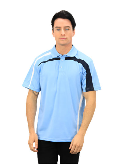 Be Seen Adults Polo Shirt With Contrast Side And Shoulder Panel (BSP2014)