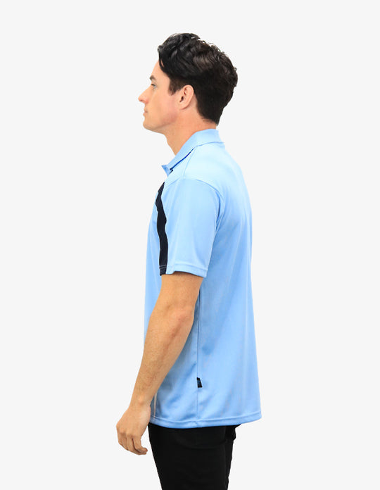 Be Seen Adults Polo Shirt With Contrast Side And Shoulder Panel (BSP2014)