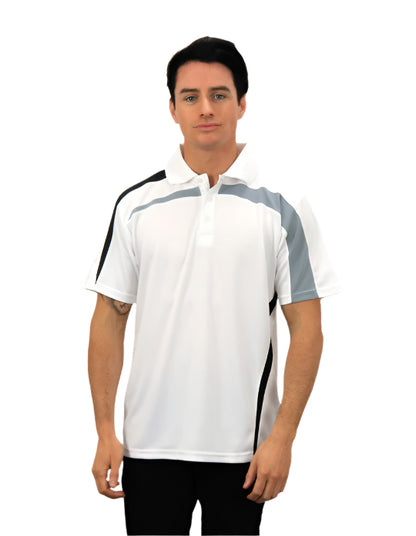 Be Seen Adults Polo Shirt With Contrast Side And Shoulder Panel (BSP2014)