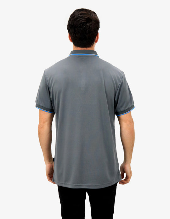 Be Seen Mens Striped Collar and Cuff Polo (BSP2016)