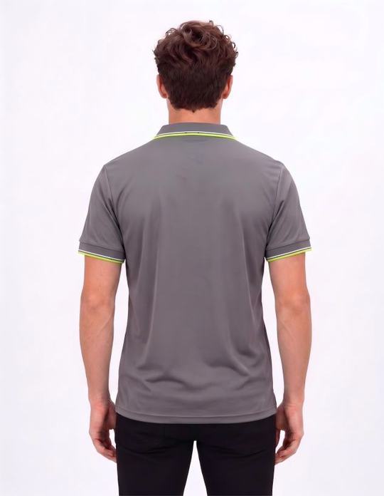 Be Seen Mens Striped Collar and Cuff Polo (BSP2016)