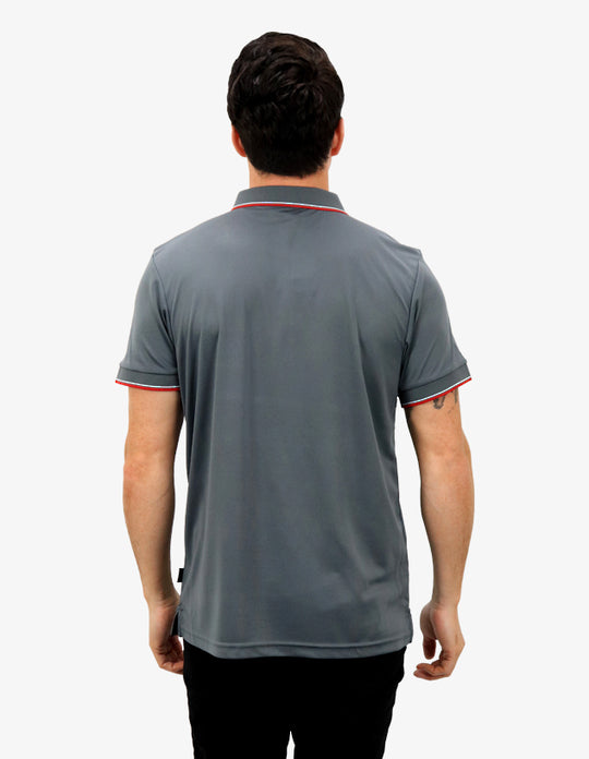 Be Seen Mens Striped Collar and Cuff Polo (BSP2016)