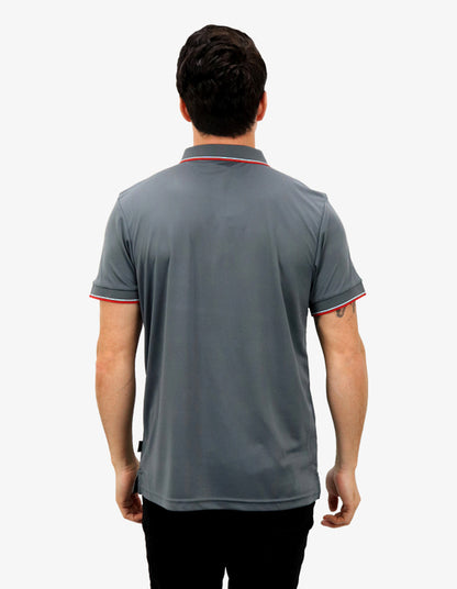 Be Seen Mens Striped Collar and Cuff Polo (BSP2016)