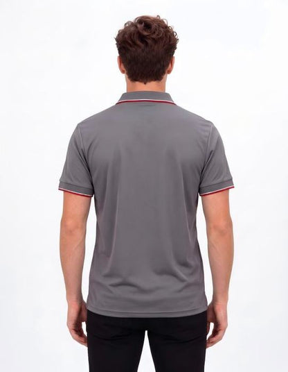 Be Seen Mens Striped Collar and Cuff Polo (BSP2016)