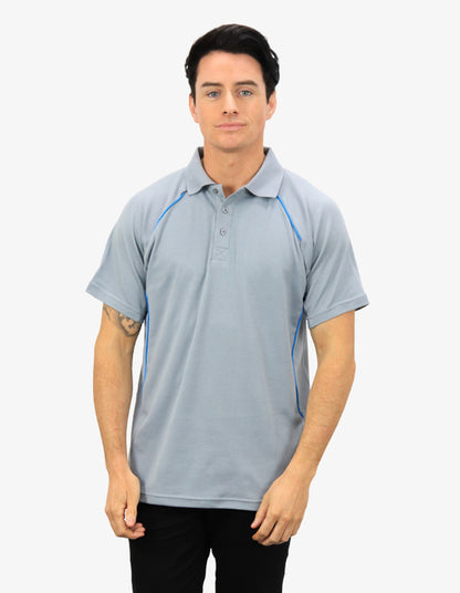 Be Seen Men's Polo Shirt With Contrast Piping (BSP36)