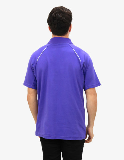 Be Seen Men's Polo Shirt With Contrast Piping (BSP36)