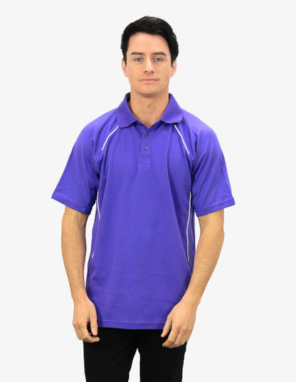 Be Seen Men's Polo Shirt With Contrast Piping (BSP36)