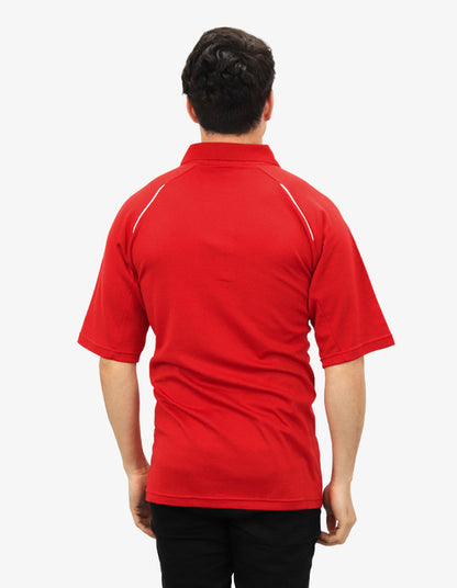 Be Seen Men's Polo Shirt With Contrast Piping (BSP36)