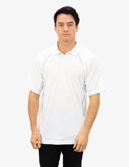 Be Seen Men's Polo Shirt With Contrast Piping (BSP36)