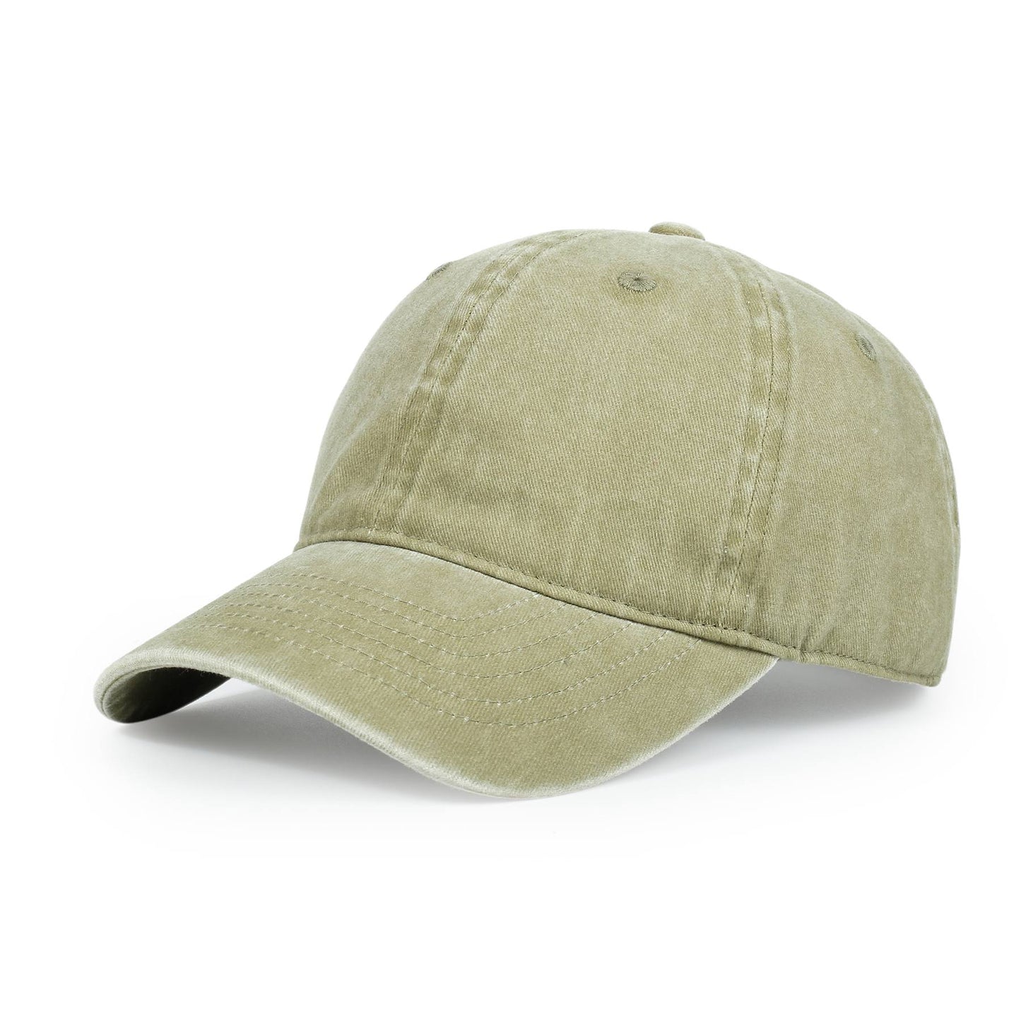 Ramo 280Gsm Cotton Drill Washed Unstructured Caps-(C007HY)
