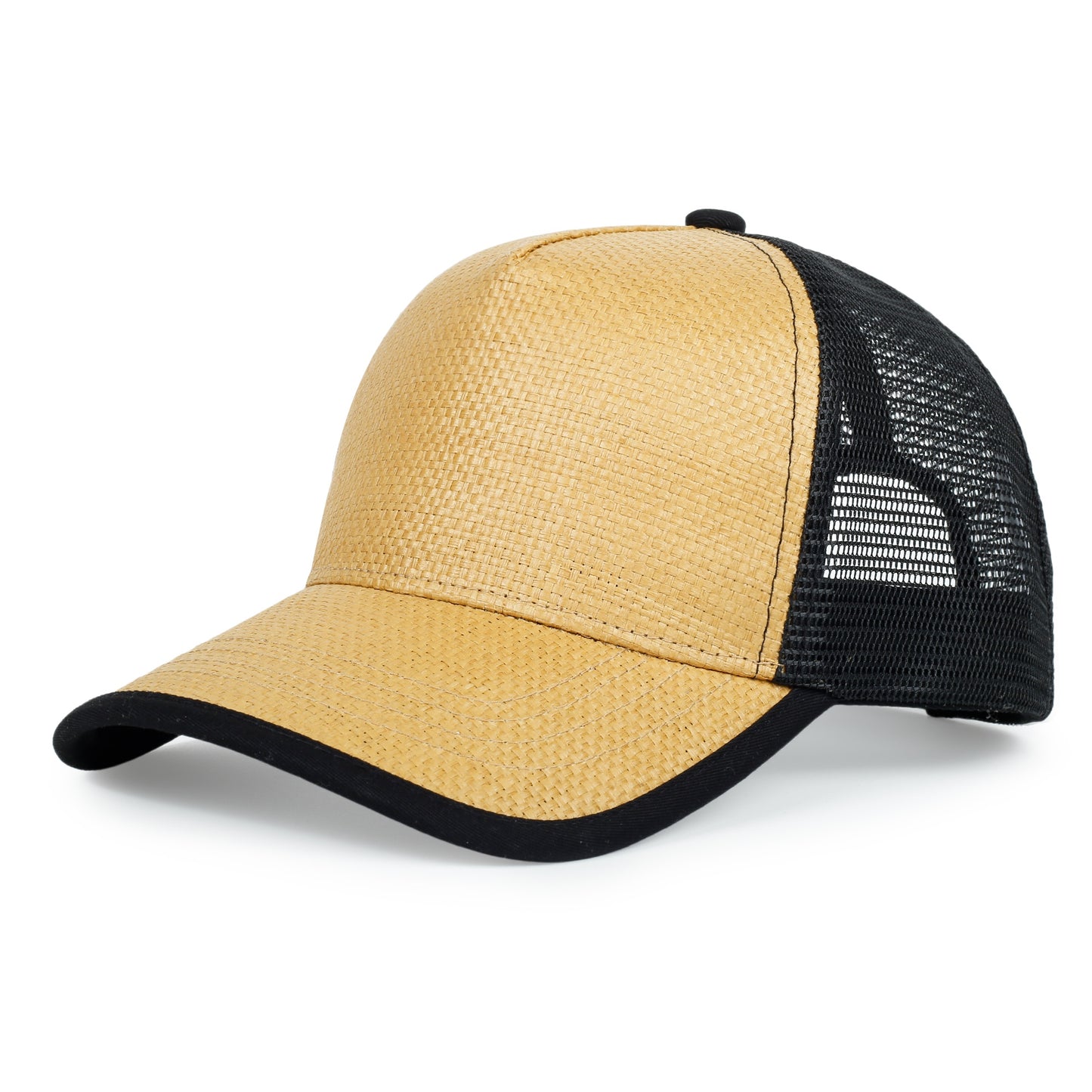 Ramo Straw Mesh Trucker Caps-(C008HY)