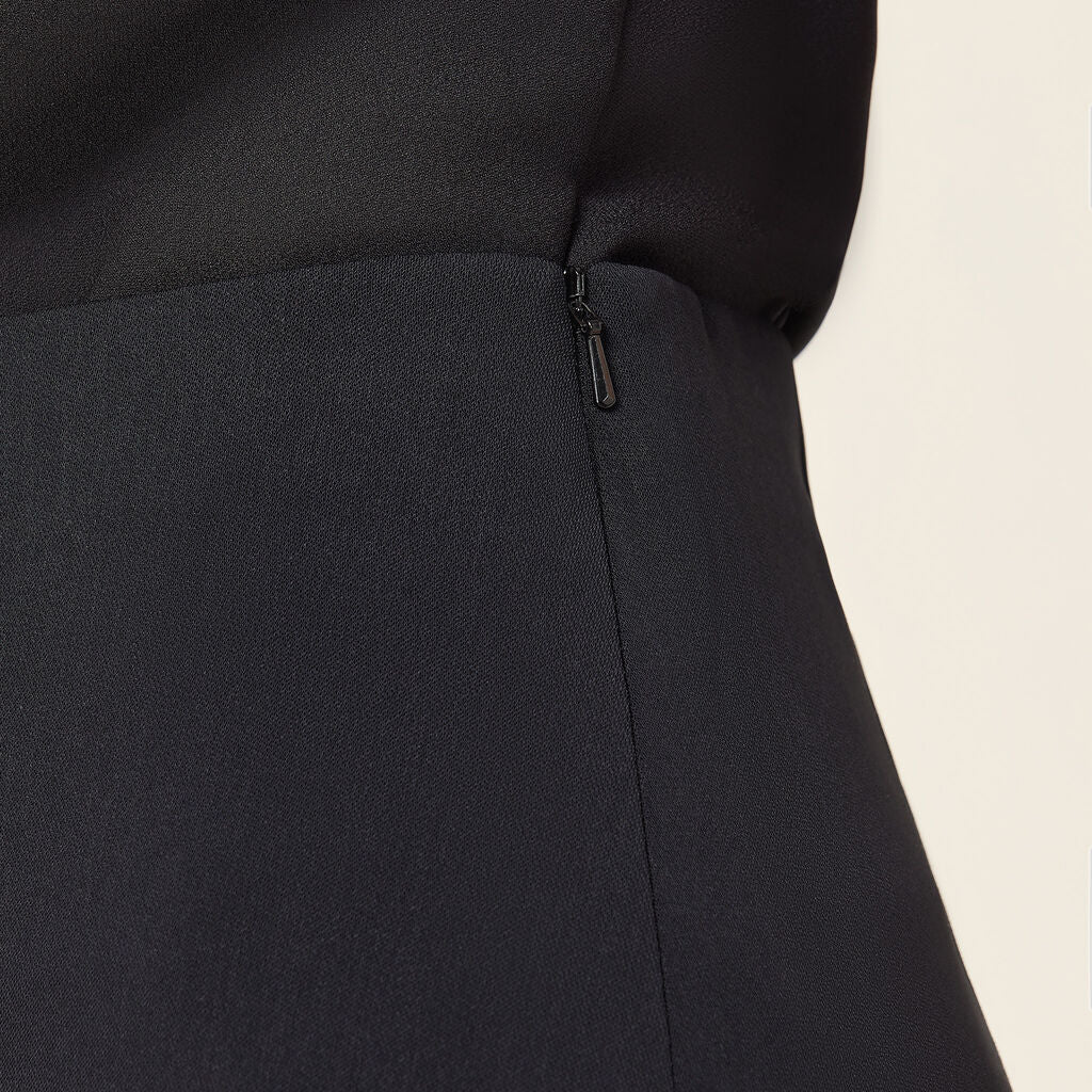 NNT Crepe Stretch Midi Length A-line Skirt (CAT2RV)