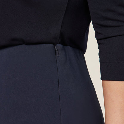 NNT Crepe Stretch Midi Length A-line Skirt (CAT2RV)