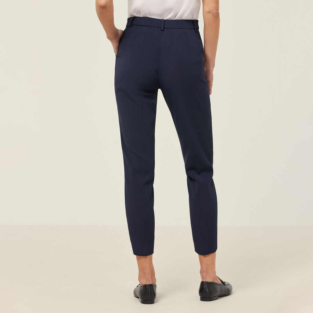 NNT Crepe Stretch High Waist,Tapered Leg Cropped Pant (CAT3YC)