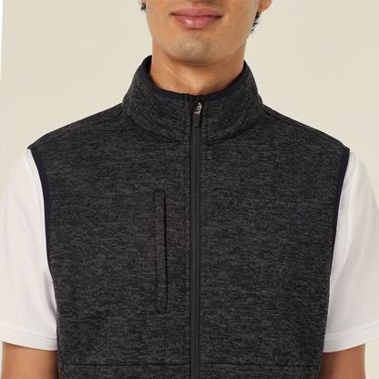 NNT Uniforms Textured Fleece Zip Front Vest M (CATF32)