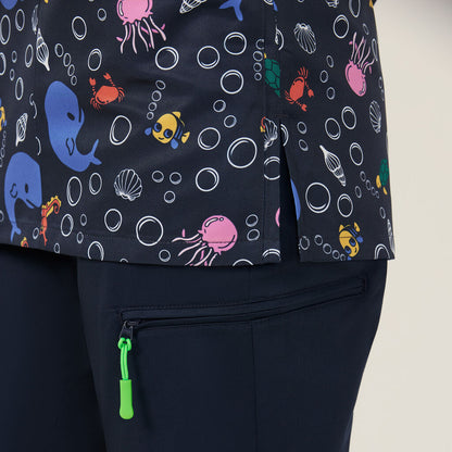 NNT Under The Sea Print Scrub Top (CATRFW)