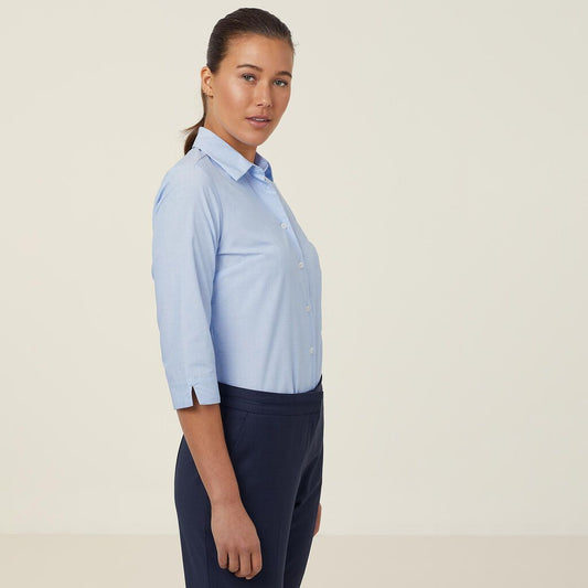 NNT Uniforms Poly Cotton End On End 3/4 Sleeve Shirt (CATUDH)