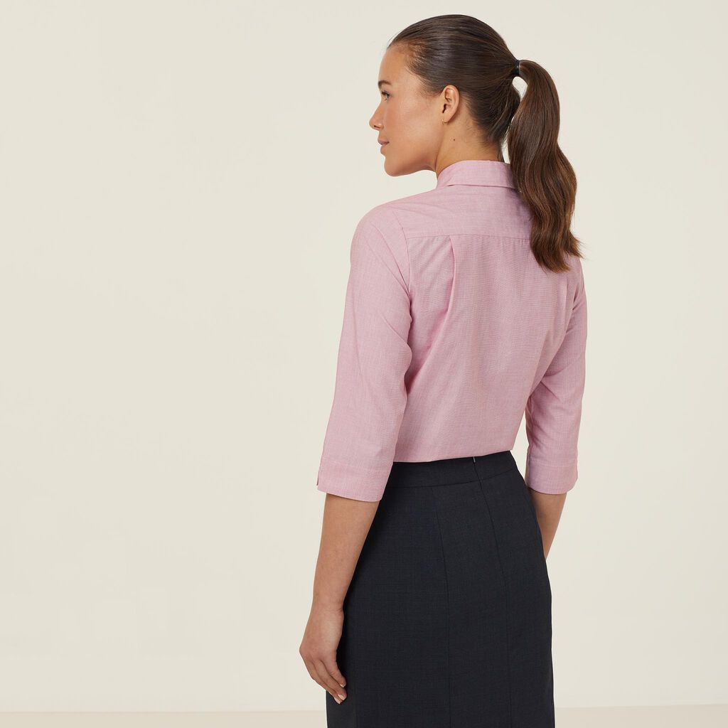 NNT Uniforms Poly Cotton End On End 3/4 Sleeve Shirt (CATUDH)
