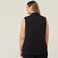 NNT Sleeveless Satin Back Crepe Blouse (CATUQX)