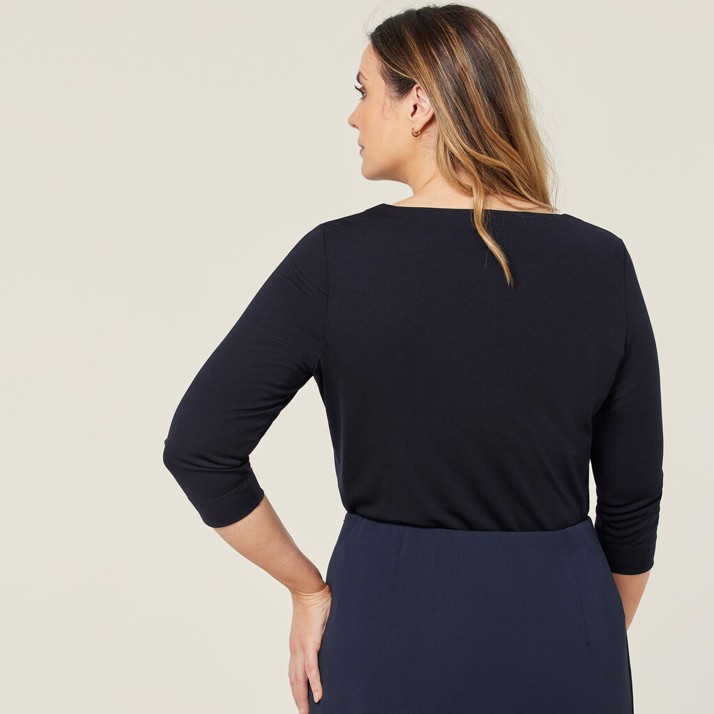 NNT Matt Jersey Boatneck 3/4 Sleeve Top (CATUSX)