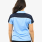 Be Seen Ladies Polo Shirt With Contrast Sleeve Edge Piping 2nd Color (The Chameleon)