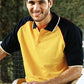 Bocini Adults Three Tone Polo-(CP0360)