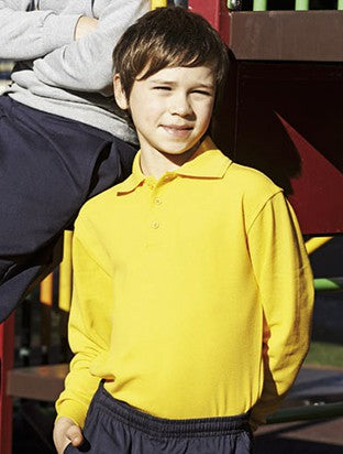 Bocini Kids Long Sleeve  Polo-(CP1316)