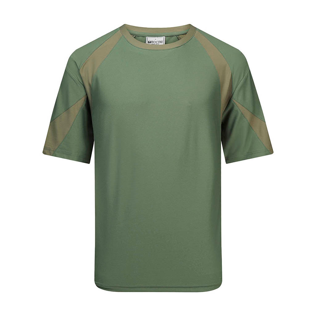 Bocini Three Tone Contrast Sports Tee-(CT2415)