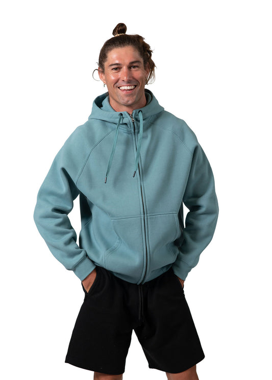 Ramo Mens' Cotton Care Kangaroo Pocket Zipper Hoodie (F370ZZ)