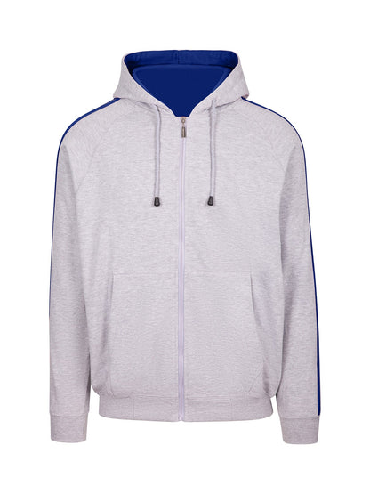 Ramo Mens Unbrushed Stripe Sleeve Hoodie  (F600HZ)