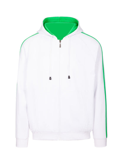 Ramo Mens Unbrushed Stripe Sleeve Hoodie  (F600HZ)