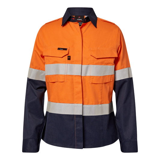 Flamebuster Ladies HRC2 Openfront Shirt-Ls (FSL016A)