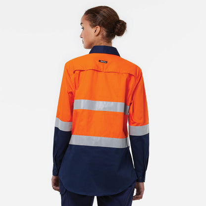 King Gee Originals Women's Vented Drill Shirt Taped (K44221)