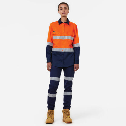 King Gee Originals Women's Vented Drill Shirt Taped (K44221)