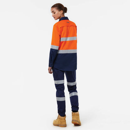 King Gee Originals Women's Vented Drill Shirt Taped (K44221)