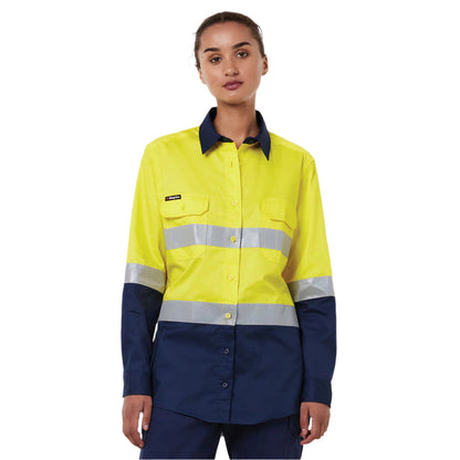 King Gee Originals Women's Vented Drill Shirt Taped (K44221)