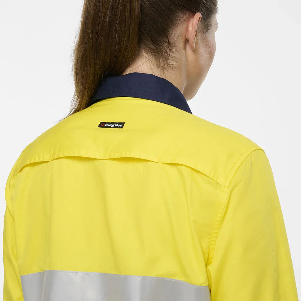 King Gee Women's Originals Spliced Drill Shirt (K44244)