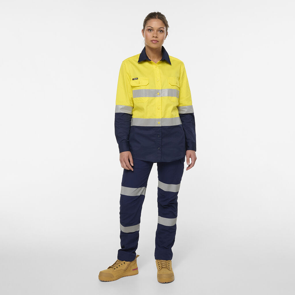 King Gee Women's Originals Spliced Drill Shirt (K44244)