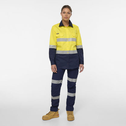 King Gee Women's Originals Spliced Drill Shirt (K44244)