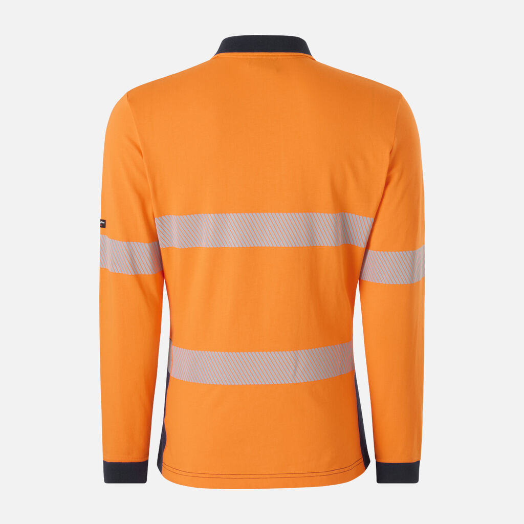 King Gee Women's Originals Hi-Vis Spliced Taped Cotton Polo (K44248)