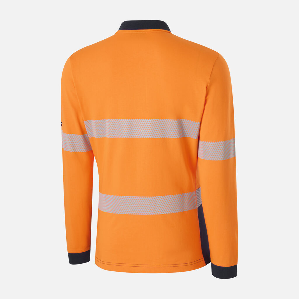 King Gee Women's Originals Hi-Vis Spliced Taped Cotton Polo (K44248)