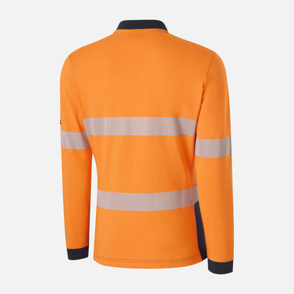 King Gee Women's Originals Hi-Vis Spliced Taped Cotton Polo (K44248)