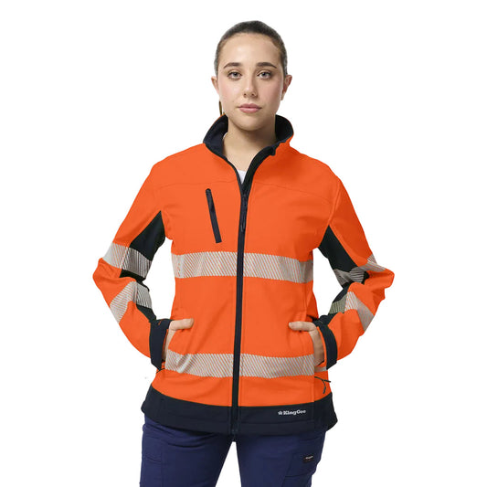 King Gee Women's Originals Softshell Segmented Tape Jacket (K45000)