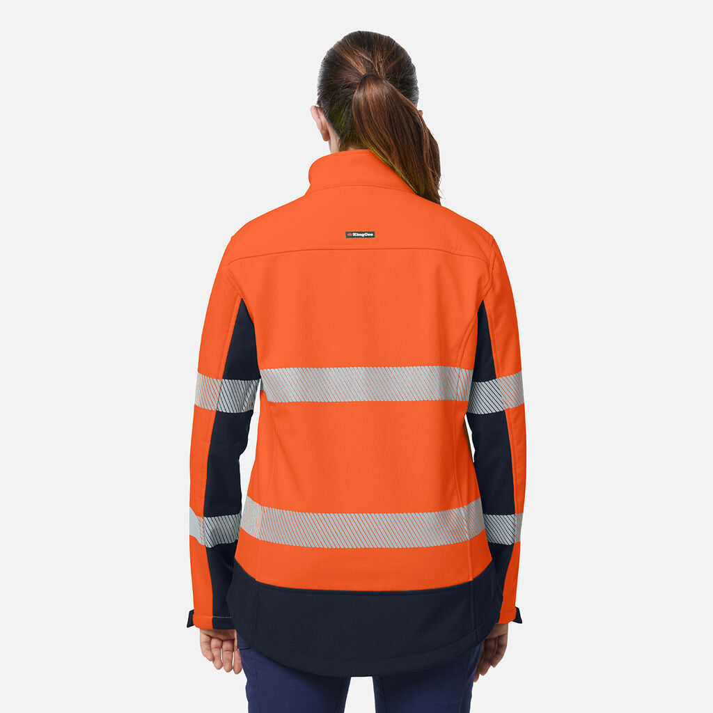 King Gee Women's Originals Softshell Segmented Tape Jacket (K45000)