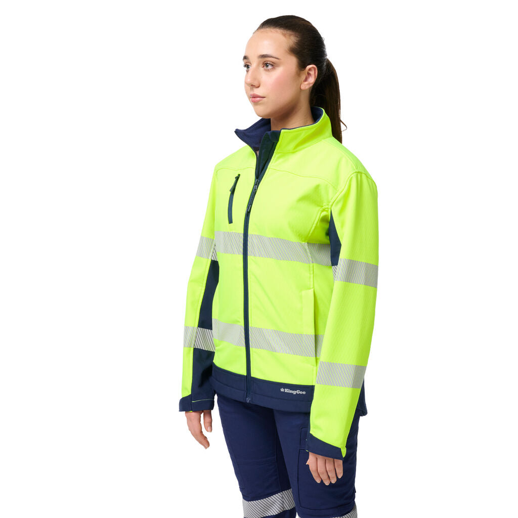 King Gee Women's Originals Softshell Segmented Tape Jacket (K45000)