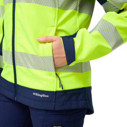 King Gee Women's Originals Softshell Segmented Tape Jacket (K45000)