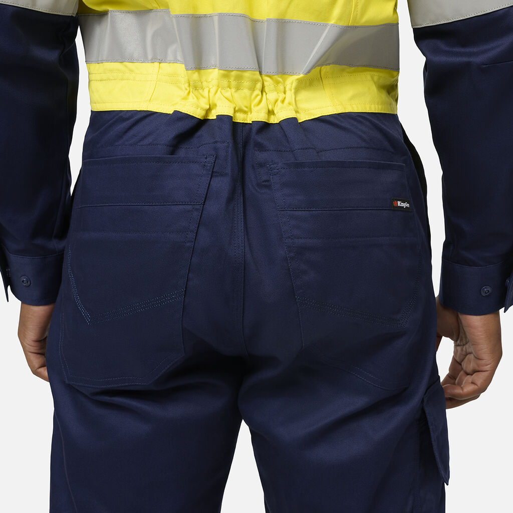 King Gee Originals Vented Spliced Hi-Vis Overall (K51006)