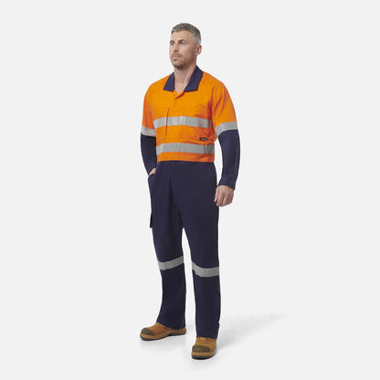 King Gee Workcool 2 Hi-Vis Reflective Two Tone Work Overalls (K51540)