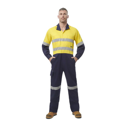 King Gee Workcool 2 Hi-Vis Reflective Two Tone Work Overalls (K51540)